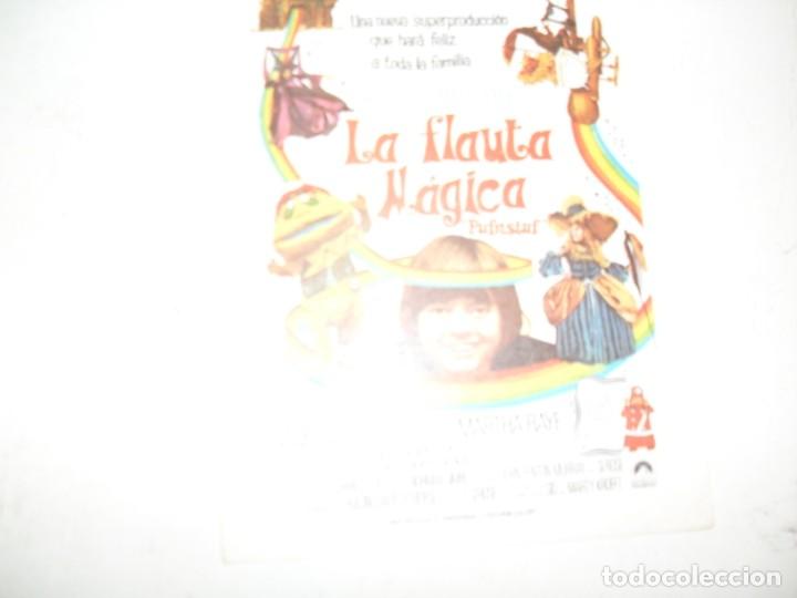Kino: programa de mano sencillo,sin texto publicitario .titulo: LA FLAUTA MAGICA.