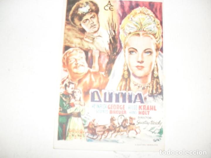 Kino: programa de mano sencillo,sin texto publicitario .titulo:AUNIA.
