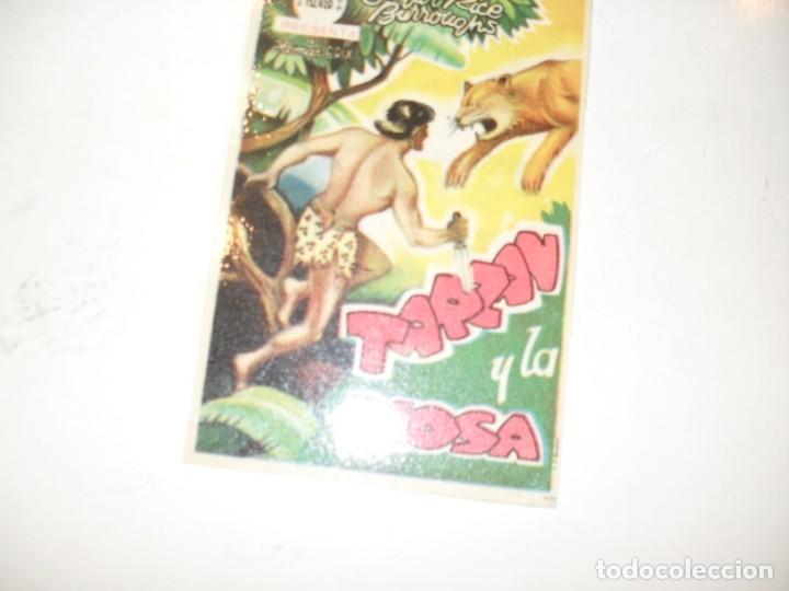 Cine: programa de mano sencillo,con texto publicitario .titulo: TARZAN Y LA DIOSA