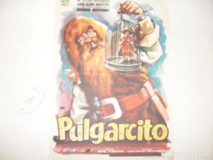 Flyers Publicitaires de films Anciens: programa de mano sencillo,con texto.titulo:PULGARCITO.