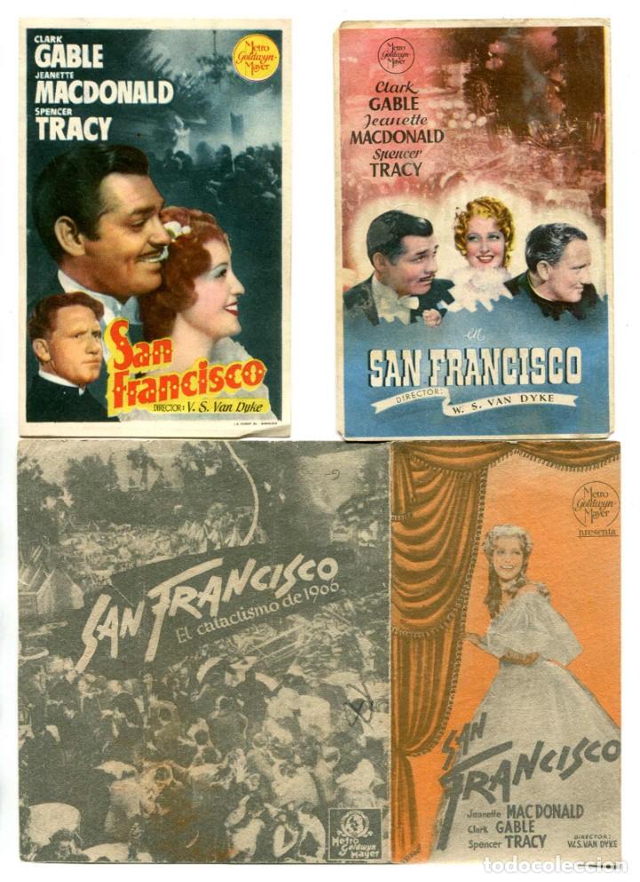  Flyers Publicitaires de films Anciens: SAN FRANCISCO, con Clark Gable.