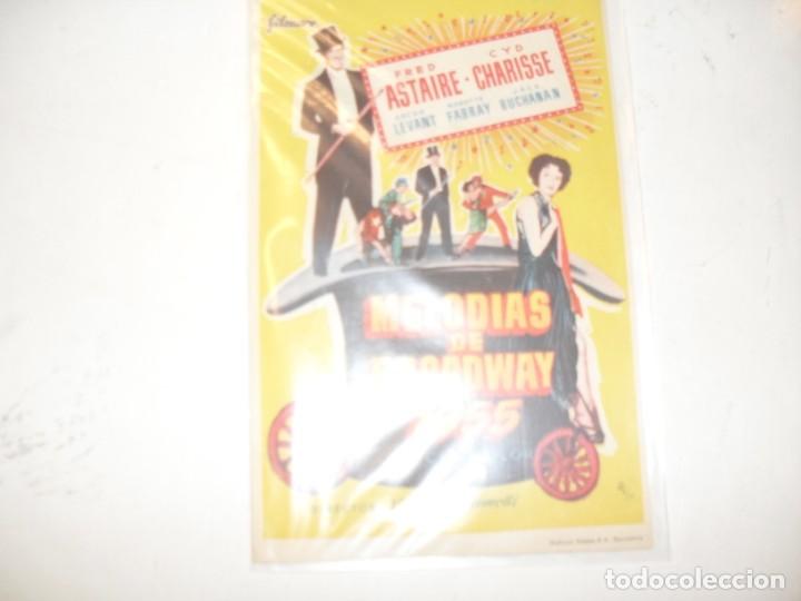  Flyers Publicitaires de films Anciens: programa de mano sencillo,con texto.titulo:MELODIAS DE BROADWAY 1955(FRED ASTAIRE).