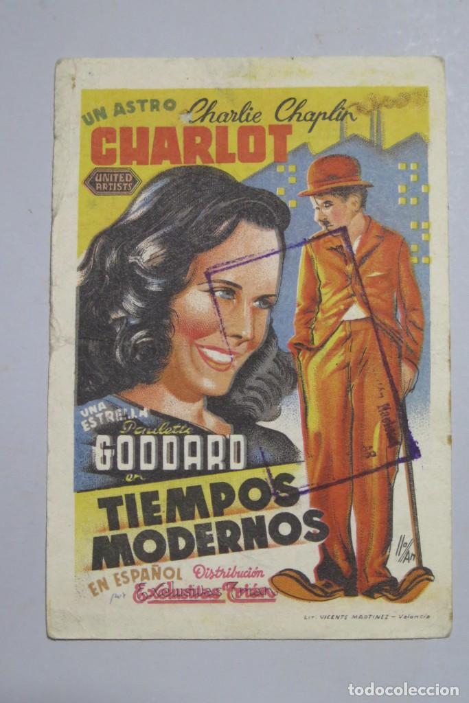 Cine: PROGRAMA DE CINE. TIEMPOS MODERNOS - Foto 1