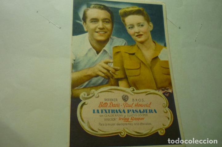 Cine: programa la extra&ntilde;a pasajera.-bette davis publicidad - Foto 1