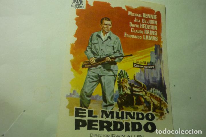  Flyers Publicitaires de films Anciens: programa el mundo perdido.-michael rennie publicidad avenida reus