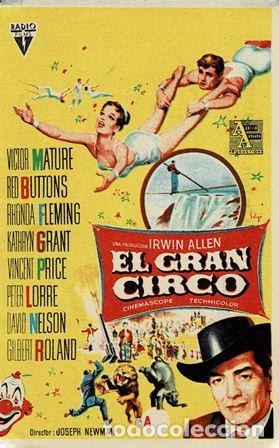Cine: PROGRAMA DE CINE: EL GRAN CIRCO PC-5617 - Foto 1