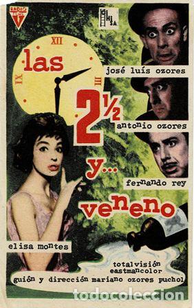 Cine: PROGRAMA DE CINE: LAS 2 1/2 Y VENENO PC-5621 - Foto 1