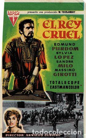 Cine: PROGRAMA DE CINE: EL REY CRUEL PC-5622 - Foto 1