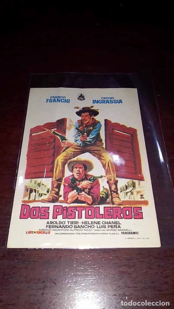 Cine: PROGRAMA O FOLLETO DE MANO DE CINE dos pistoleros - Foto 1
