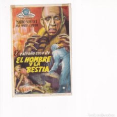Cine: EL EXTRAÑO CASO DE EL HOMBRE Y LA BESTIA .- MARIO SOFFICI, ANA MARIA CAMPOY. Lote 327322868