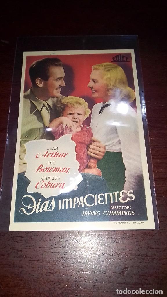 Cine: PROGRAMA O FOLLETO DE MANO DE CINE d&iacute;as impacientes - Foto 1
