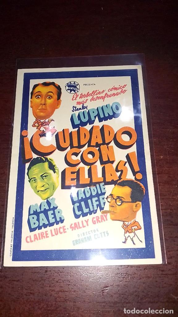 Cine: PROGRAMA O FOLLETO DE MANO DE CINE cuidado con ellas - Foto 1