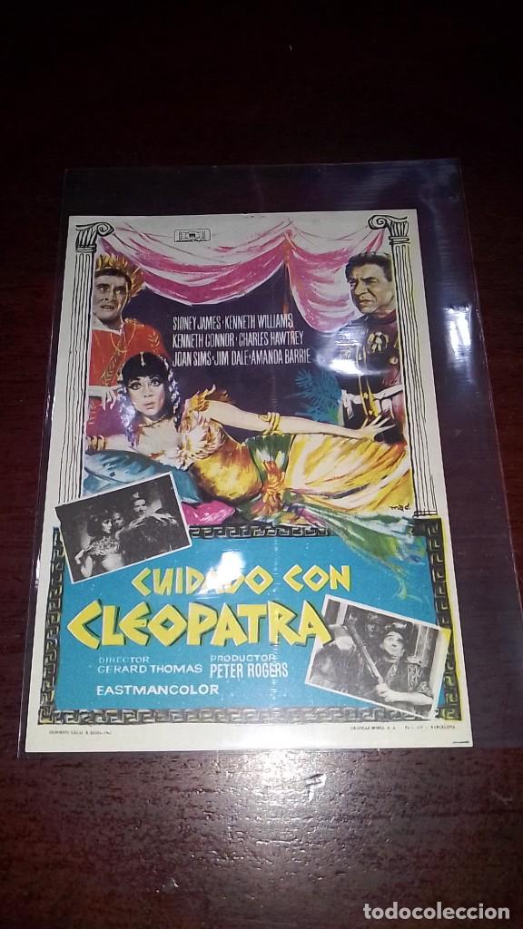 Cine: PROGRAMA O FOLLETO DE MANO DE CINE cuidado con cleopatra - Foto 1