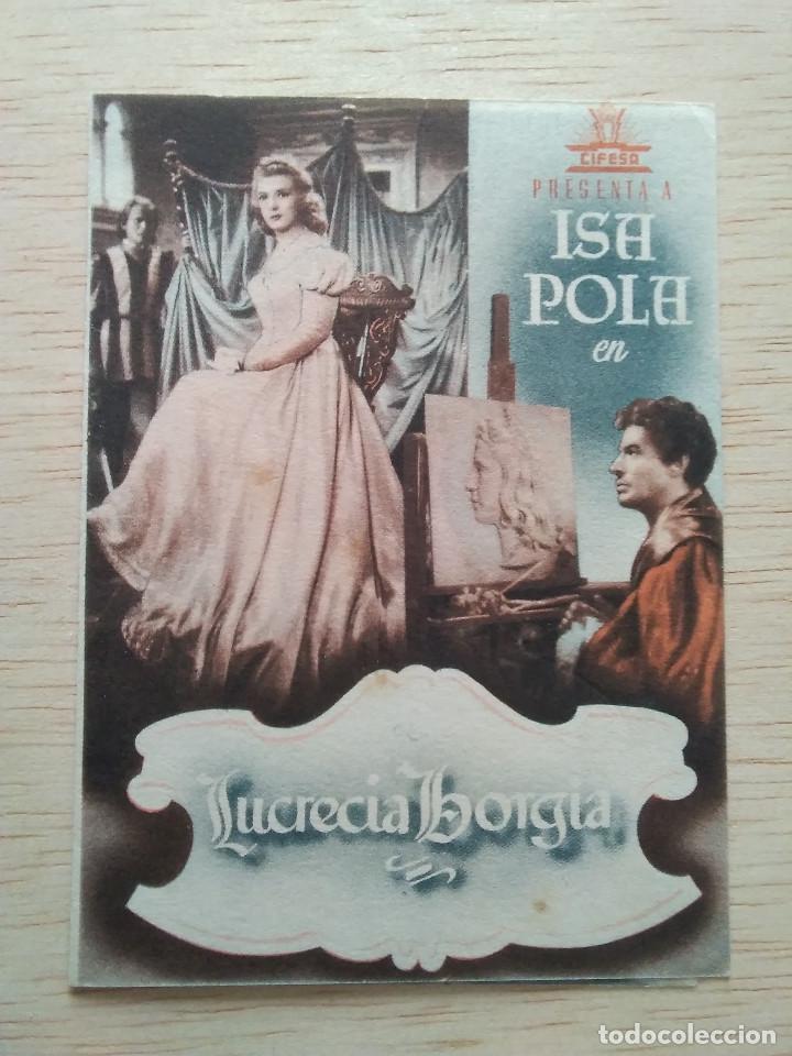Kino: PROGRAMA DE CINE FOLLETO DOBLE LUCRECIA BORGIA