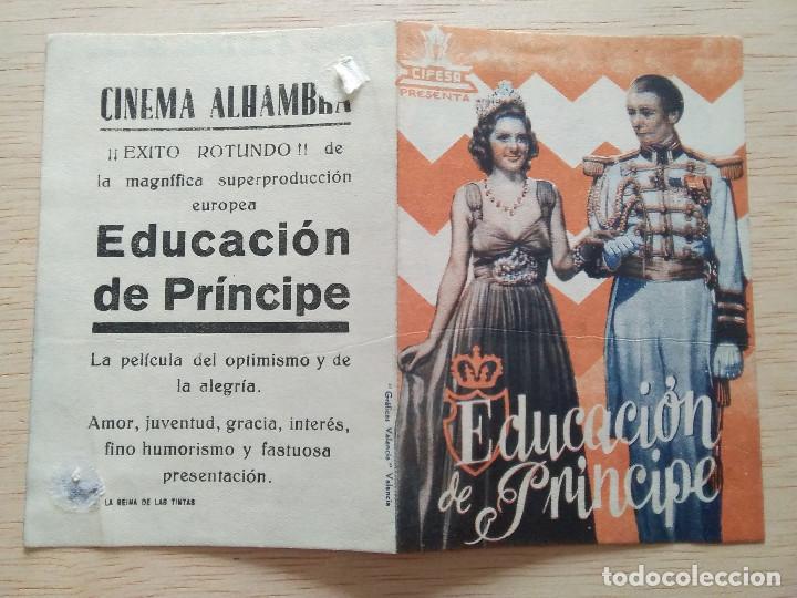 Cine: PROGRAMA DE CINE FOLLETO EDUCACION DE PRINCIPE - Foto 3