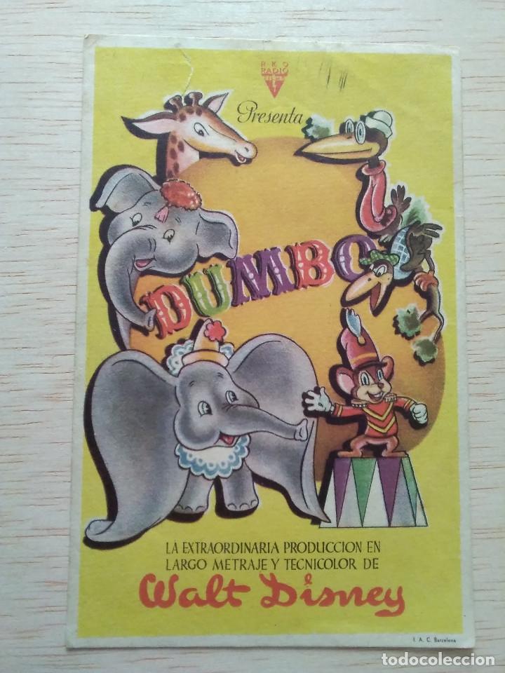 Cine: PROGRAMA DE CINE FOLLETO DUMBO - Foto 1