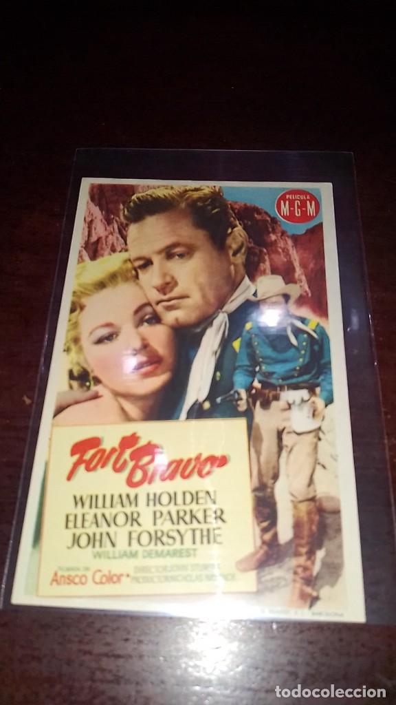 Cine: PROGRAMA O FOLLETO DE MANO DE CINE fort bravo - Foto 1