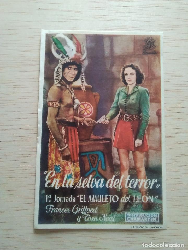 Kino: PROGRAMA DE CINE FOLLETO EN LA SELVA DEL TERROR