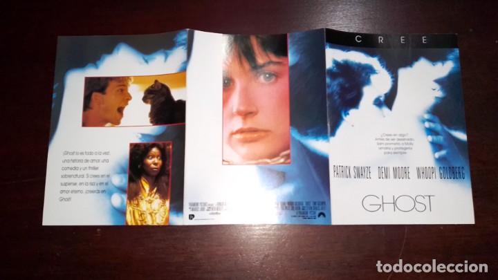 Cine: PROGRAMA O FOLLETO DE MANO DE CINE tr&iacute;ptico ghost - Foto 1