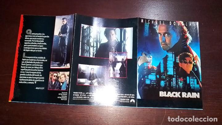 Cine: PROGRAMA O FOLLETO DE MANO DE CINE tr&iacute;ptico black rain - Foto 1