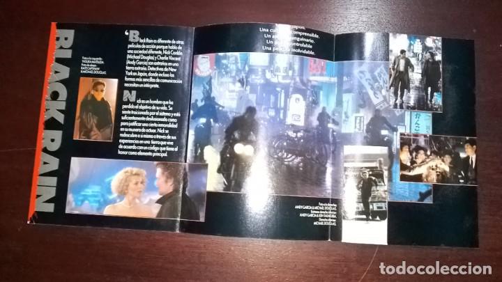 Cine: PROGRAMA O FOLLETO DE MANO DE CINE tr&iacute;ptico black rain - Foto 2