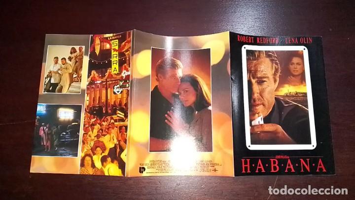 Cine: PROGRAMA O FOLLETO DE MANO DE CINE tr&iacute;ptico habana - Foto 1