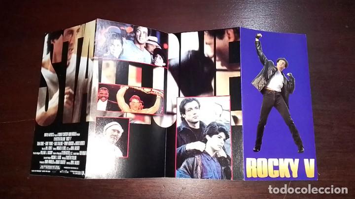 Cine: PROGRAMA O FOLLETO DE MANO DE CINE tr&iacute;ptico rocky v 5 - Foto 1
