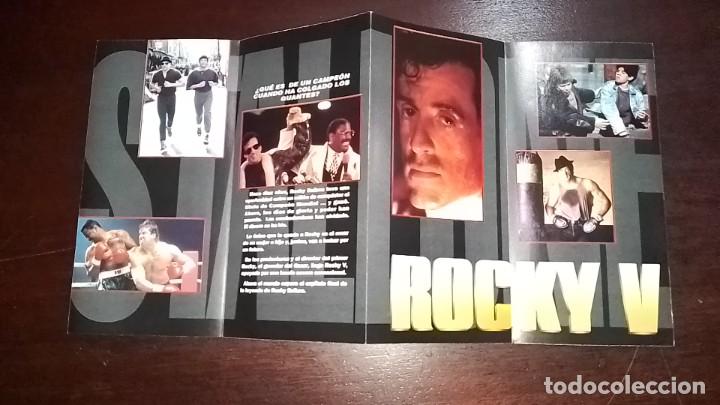 Cine: PROGRAMA O FOLLETO DE MANO DE CINE tr&iacute;ptico rocky v 5 - Foto 2