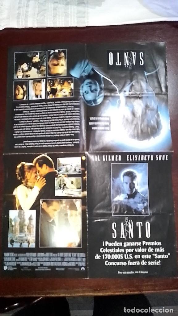 Cine: PROGRAMA O FOLLETO DE MANO DE CINE el santo - Foto 1