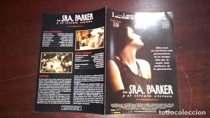 Cine: PROGRAMA O FOLLETO DE MANO DE CINE la se&ntilde;ora parker y el c&iacute;rculo vicioso - Foto 1