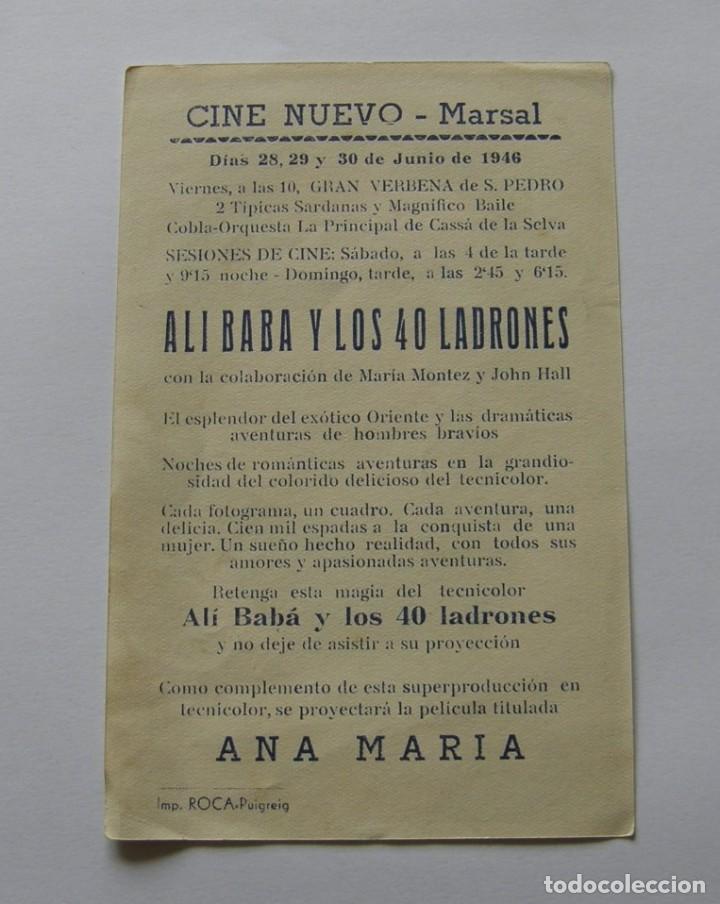 Cine: PROGRAMA DE CINE ALI BABA Y LOS 40 LADRONES - Foto 2
