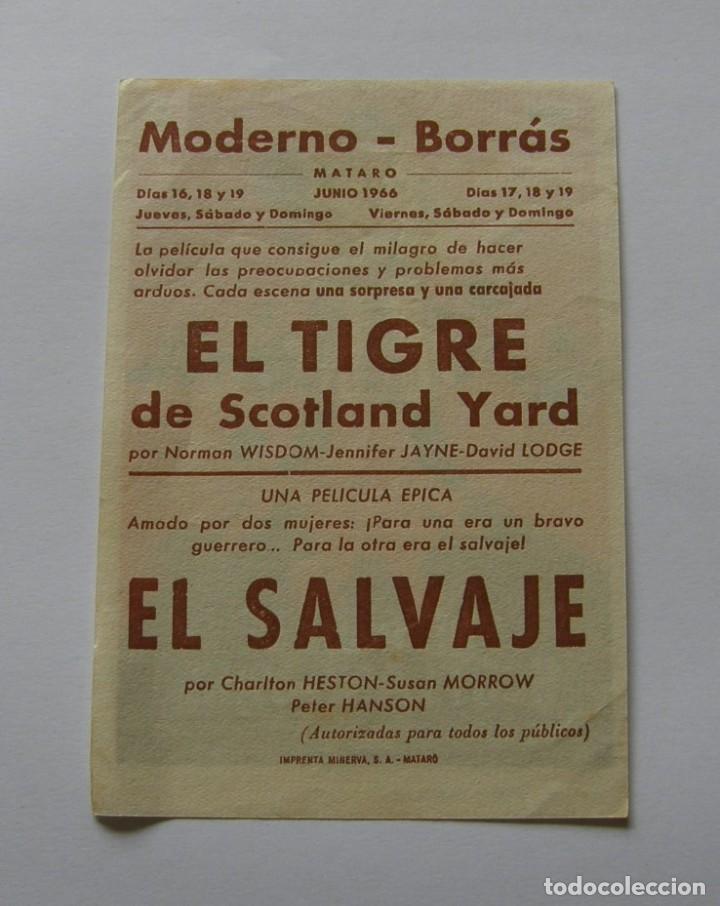 Cine: PROGRAMA DE CINE EL TIGRE DE SCOTLAND YARD - Foto 2