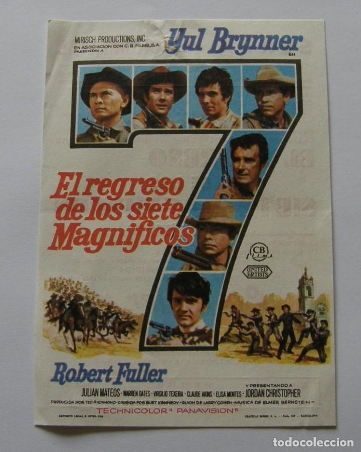 Cine: PROGRAMA DE CINE EL REGRESO DE LOS SIETE MAGNIFICOS - Foto 1