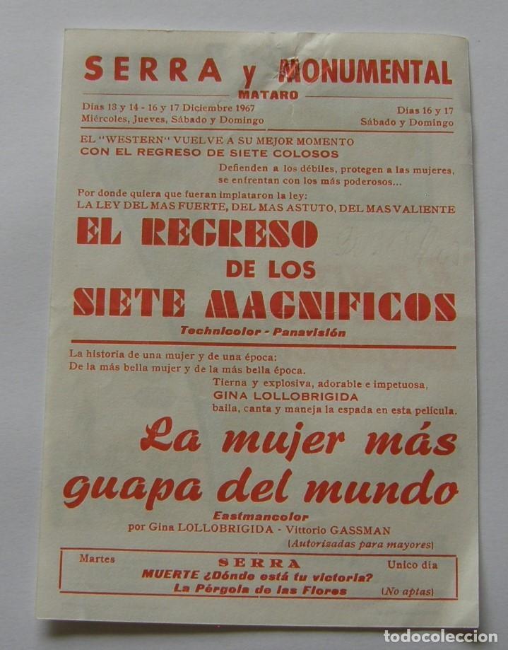 Cine: PROGRAMA DE CINE EL REGRESO DE LOS SIETE MAGNIFICOS - Foto 2