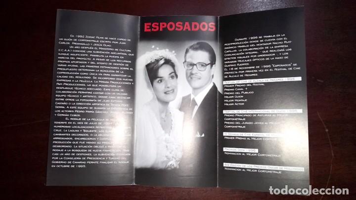 Cine: PROGRAMA O FOLLETO DE MANO DE CINE tr&iacute;ptico esposados - Foto 2