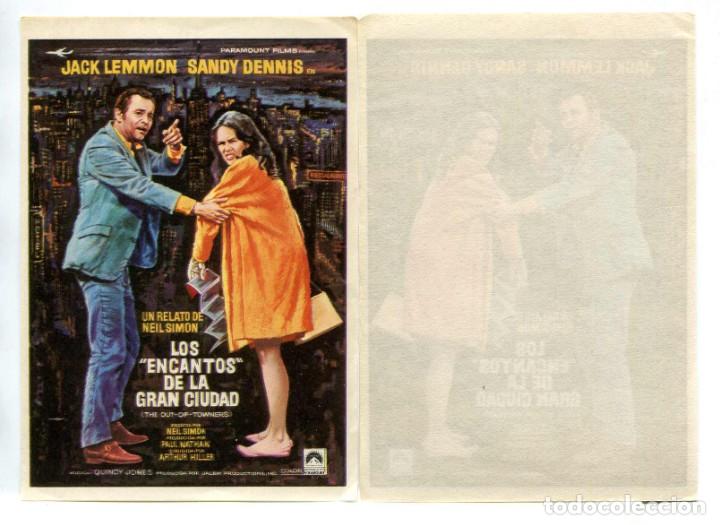  Flyers Publicitaires de films Anciens: LOS ENCANTOS DE LA GRAN CIUDAD, con Jack Lemmon.