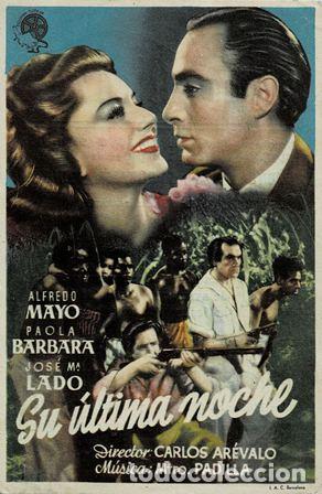 Cine: PROGRAMA DE CINE: SU &Uacute;LTIMA NOCHE PC-5646 - Foto 1