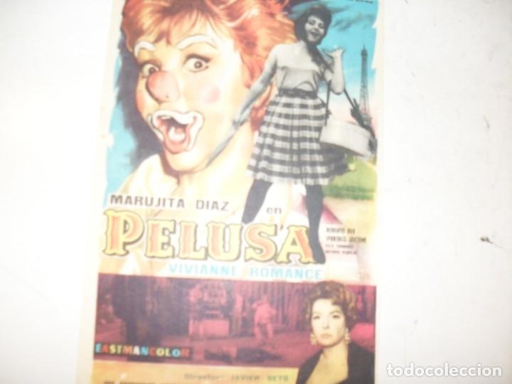 Flyers Publicitaires de films Anciens: programa de mano sencillo,con texto.titulo:PELUSA(MARUJITA DIAZ).
