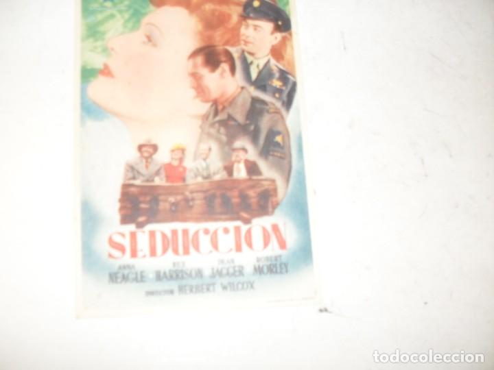  Flyers Publicitaires de films Anciens: programa de mano sencillo,con texto.titulo:SEDUCCION.