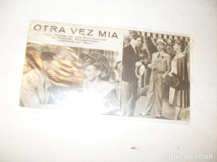  Flyers Publicitaires de films Anciens: programa de mano sencillo,con texto.titulo:OTRA VEZ MIA.