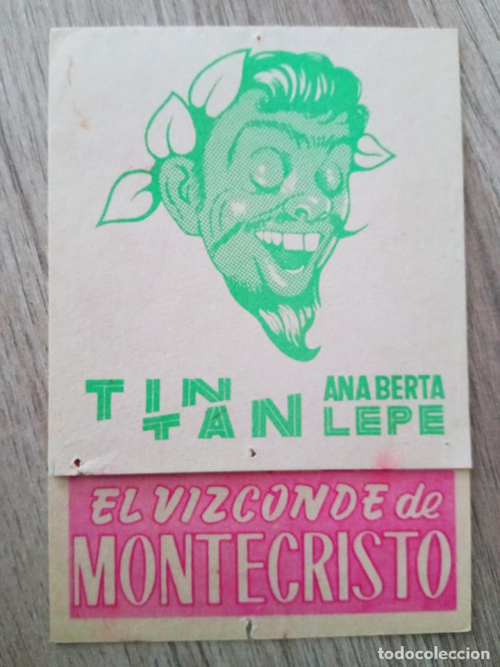 Cine: EL VIZCONDE DE MONTECRISTO, TIN TAN - Foto 1