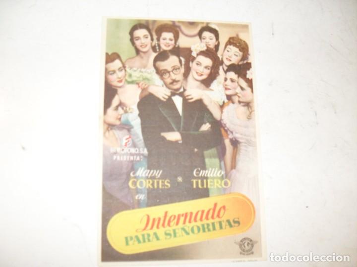  Flyers Publicitaires de films Anciens: programa de mano sencillo,con texto.titulo: INTERNADO PARA SE&Ntilde;ORITAS.