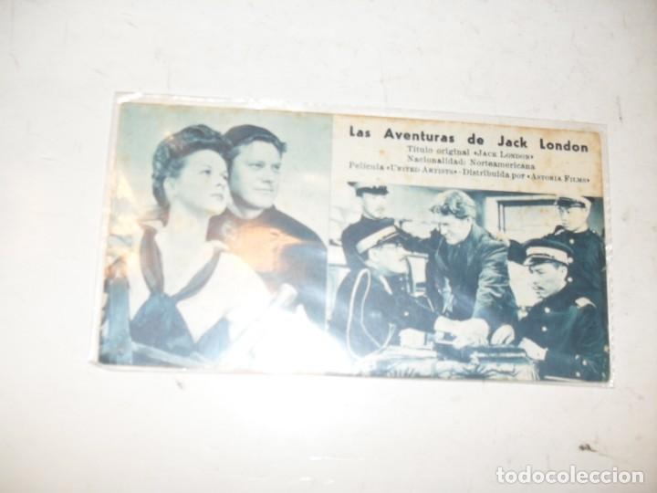 Cine: programa de mano sencillo,con texto.titulo: LAS AVENTURAS DE JACK LONDON.