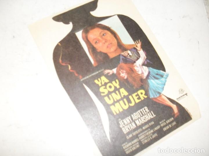  Flyers Publicitaires de films Anciens: programa de mano sencillo,sin texto publicitario.titulo: YA SOY UNA MUJER.