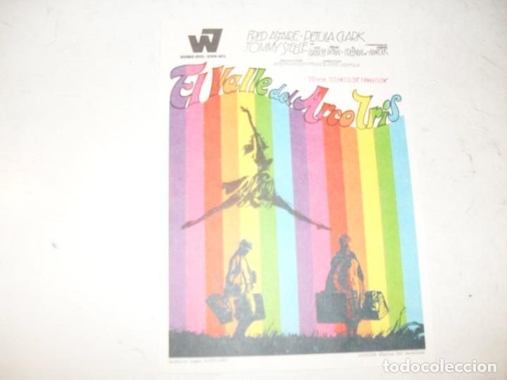 Cine: programa de mano sencillo,sin texto publicitario.titulo: EL VALLE DEL ARCO IRIS (FRED ASTAIRE) .