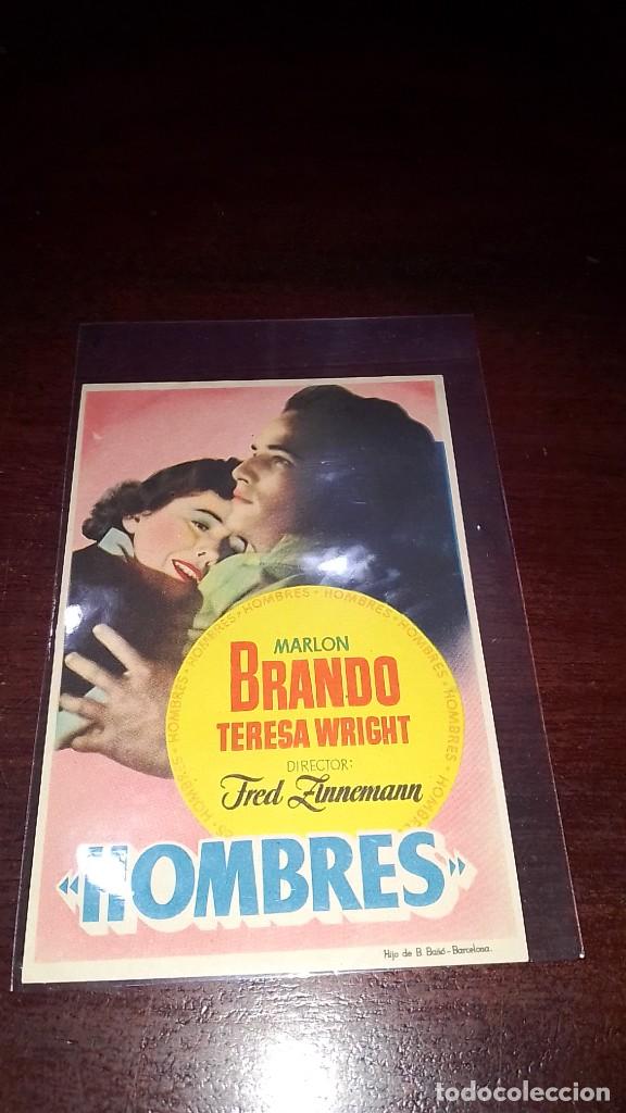 Cine: PROGRAMA O FOLLETO DE MANO DE CINE hombres - Foto 1