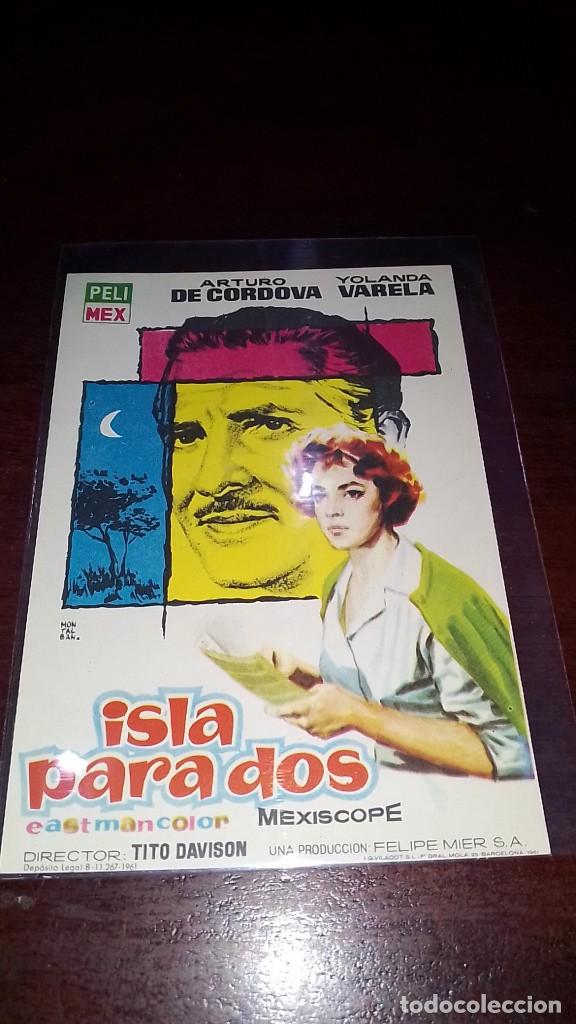 Cine: PROGRAMA O FOLLETO DE MANO DE CINE isla para dos - Foto 1