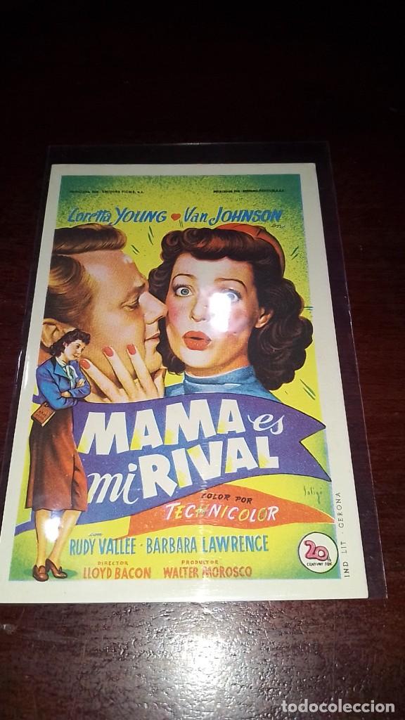 Cine: PROGRAMA O FOLLETO DE MANO DE CINE mam&aacute; es mi rival - Foto 1