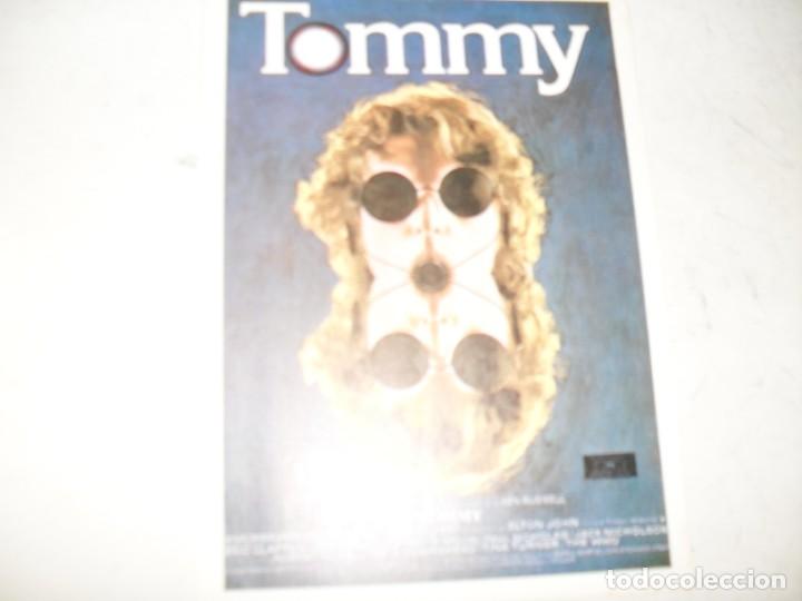 Cine: programa de mano sencillo,sin texto publicitario.titulo: TOMMY.
