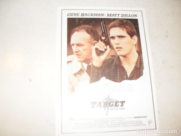  Flyers Publicitaires de films Anciens: programa de mano sencillo,sin texto publicitario.titulo: TARGET (GENE HACKMAN).